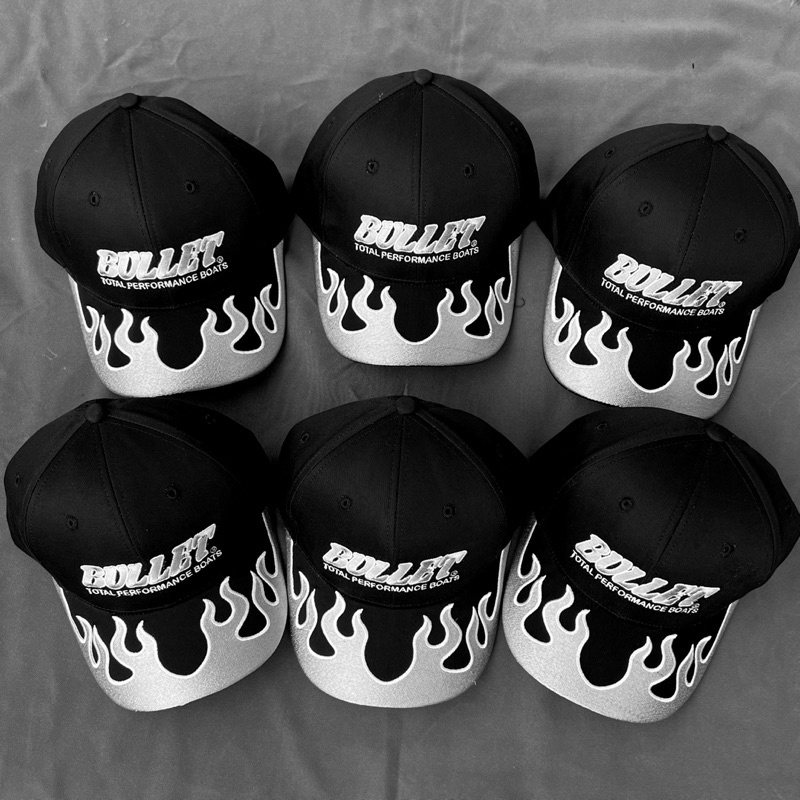Nón lửa lưỡi trai BULLET_chất liệu cotton_màu đen_ dành cho nam và nữ