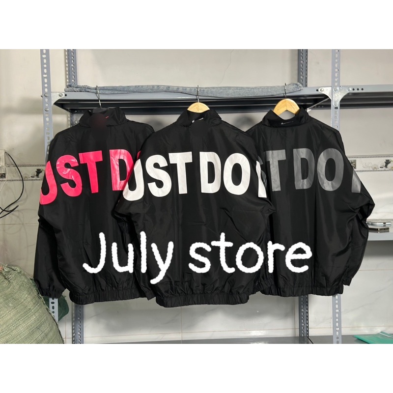 Áo Khoác dù Just Do It Nhiều Màu - Vải Dù 2 lớp dày dặn logo thêu