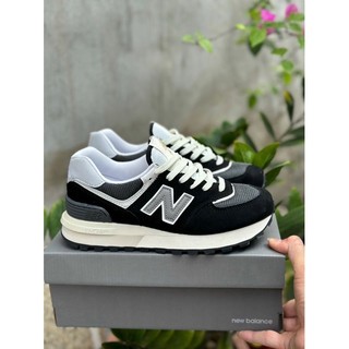 Giày thể thao sneaker NB 574 v2 đen trắng