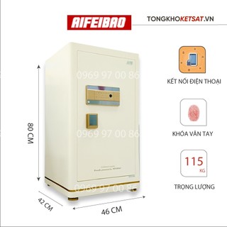 Két sắt thông minh Aifeibao HK-A1/D-80HM sử dụng vân tay và kết nối qua điện thoại