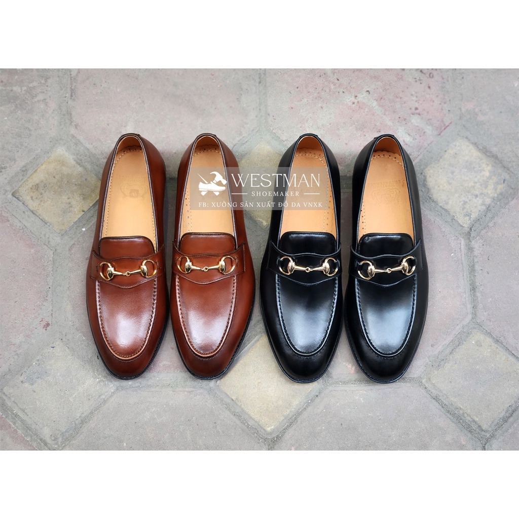 Giày Lười Nam Da thật Horsebit Loafer W0004-DS