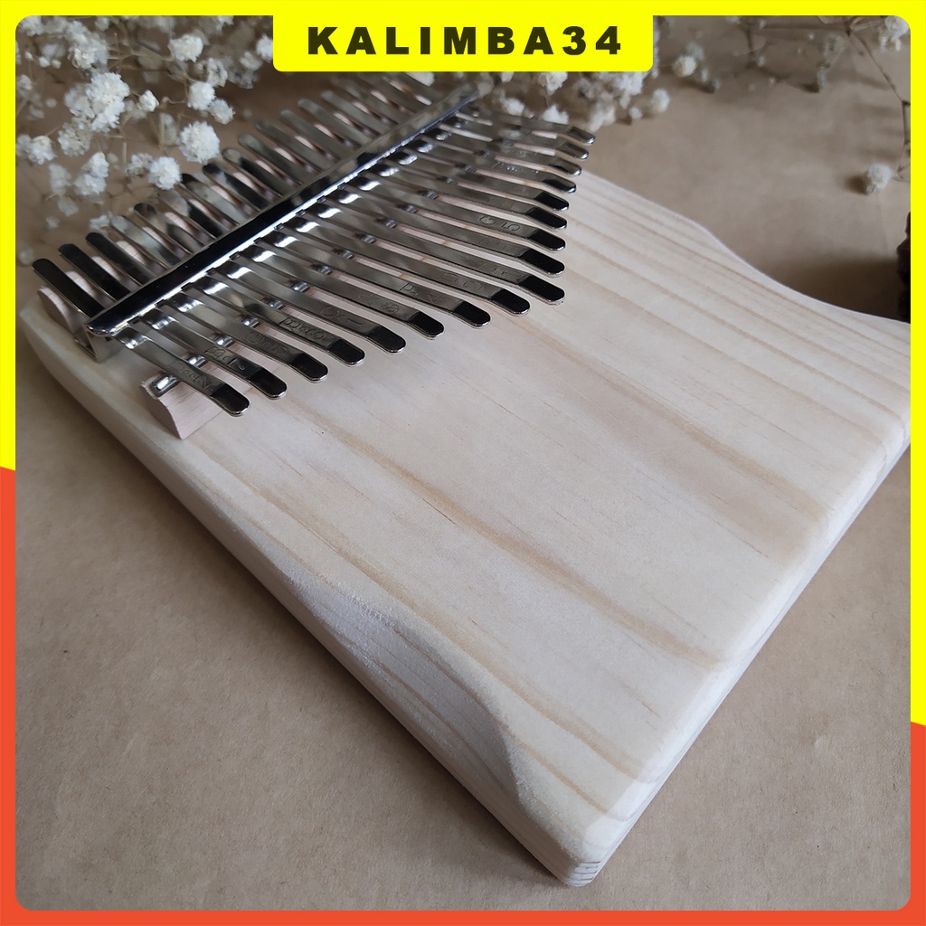 Đàn kalimba 17 phím, 21 phím cơ bản KL34 Tone C, Tone B, Kalimba giá rẻ cho người mới tập chơi tặng đầy đủ phụ kiện