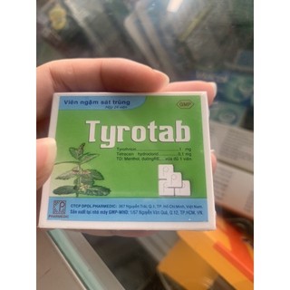 Viên ngậm sát trùng Tyrotab