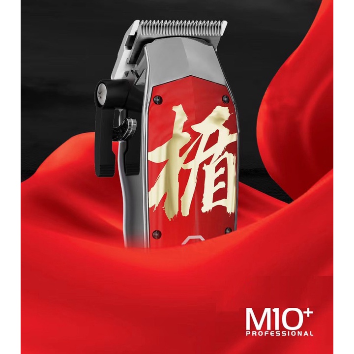 Tông đơ cắt tóc Madeshow M10+ lưỡi thoáng cực sắc bén có rãnh bám tóc cực tốt.