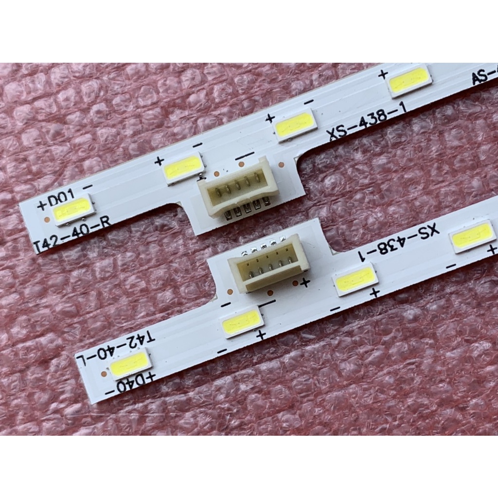 THANH LED TIVI SONY 42W700B 42W674A HÀNG MỚI 100% BỘ 2 THANH MỖI THANH 40 BÓNG mỗi bóng 3V DÀI 46,5cm