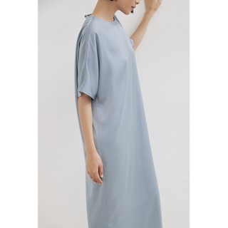 Nosbyn - Đầm Lụa Dài Cổ Tròn - N302-D001