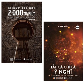 Sách - combo "bí quyết đọc sách 2000 từ/phút" & bộ sách "tất cả chỉ là ý nghĩ"