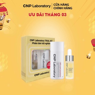 Combo trải nghiệm CNP Laboratory Invisible Peeling Booster và Tinh chất keo ong Propolis Ampule