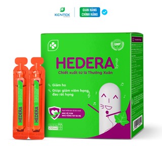 Siro ho thảo dược Hedera chiết xuất lá thường xuân giảm ho, bổ phế (Hộp 4 vỉ x 5 ống x 10ml)