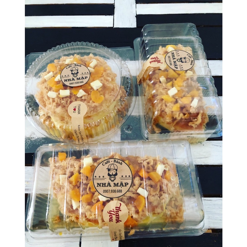 100 Tem dài niêm phong hộp bánh chữ Thank You