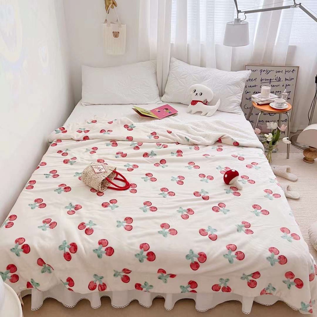 Chăn lông cừu tuyết sữa VIE HOME - Bedding kích thước 2mx2m3 êm mềm thấm hút nhiều mẫu 3D đẹp mắt