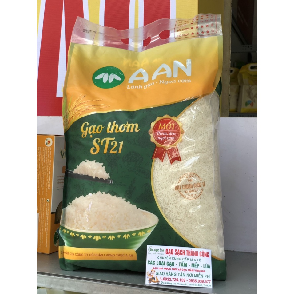 Gạo AAN đặc sản Sóc Trăng ST21 5kg