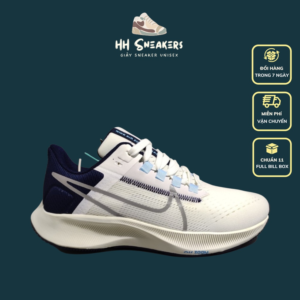 Giày thể thao nam thời trang màu trắng xanh cao cấp - Giày nam tăng chiều cao chạy bộ tập gym cực đẹp hot 2022 Full Box