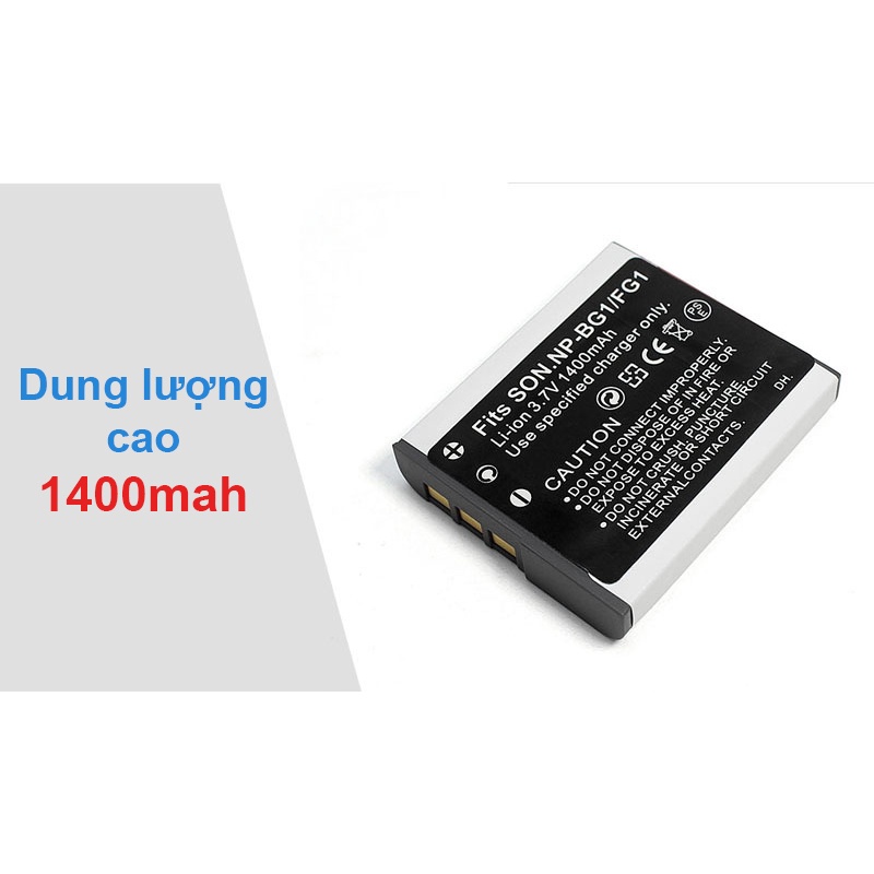 Pin dung lượng cao NP BG1 cho máy ảnh Sony DSC-W300; DSC-W200; DSC-W170; DSC-W150; DSC-W130; DSC-W120....