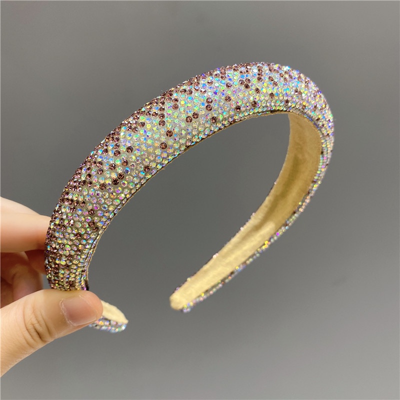 Băng Đô Cài Tóc Màu Gradient Lấp Lánh Cho Nữ