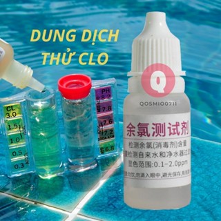 Dung Dịch Thử Clo Dư Trong Nước Máy, Lọ Test Clo 10ml Kèm Bảng Màu