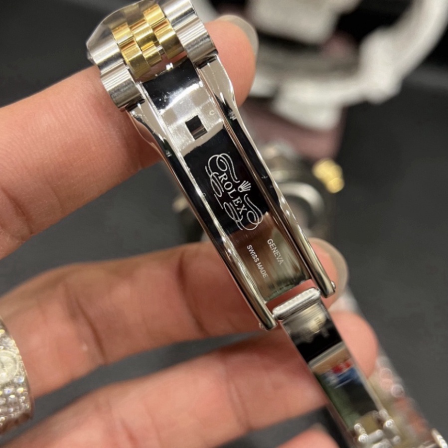 Đồng Hồ Rolex Cơ Mặt Viền ĐÍnh Đá Sang Trọng, Đòng Hồ Đeo Tay Dây Thép Chống Gỉ Chống Xước Kháng Nước 5ATM Bảo Hành Tốt | BigBuy360 - bigbuy360.vn