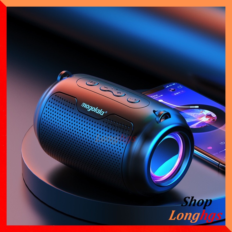 Loa bluetooth F8 có đèn RGB đổi màu cực ngầu - Mẫu loa mini bass mạnh, nhỏ gọn, tiện lợi, pin trâu tiện lợi đi du lịch