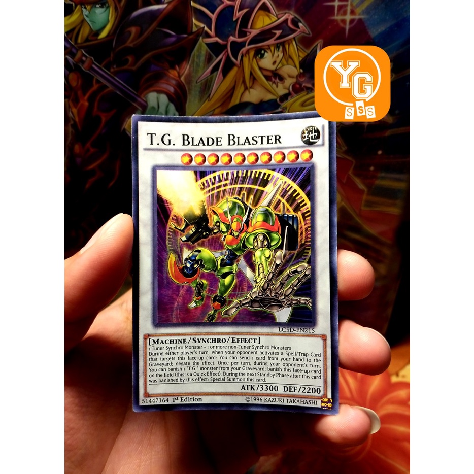 Thẻ bài chính hãng T.G. Blade Blaster - LC5D-EN215 - Super Rare 1st Edition