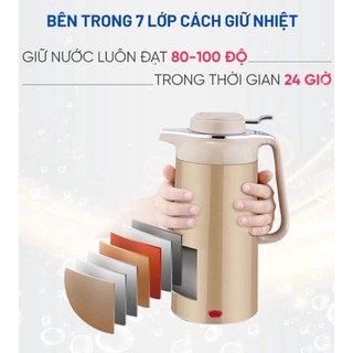 Ấm siêu tốc gk st 30 - 2 trong 1: vừa là ấm siêu tốc, vừa là bình thủy