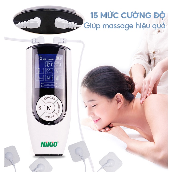 Máy Massage Xung Điện 4 Miếng Dán, Máy Massa Dán Điện NK-103
