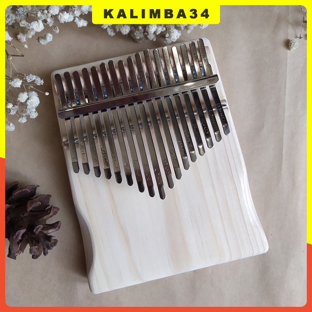 Đàn kalimba 17 phím, 21 phím cơ bản KL34 Tone C, Tone B, Kalimba giá rẻ cho người mới tập chơi tặng đầy đủ phụ kiện