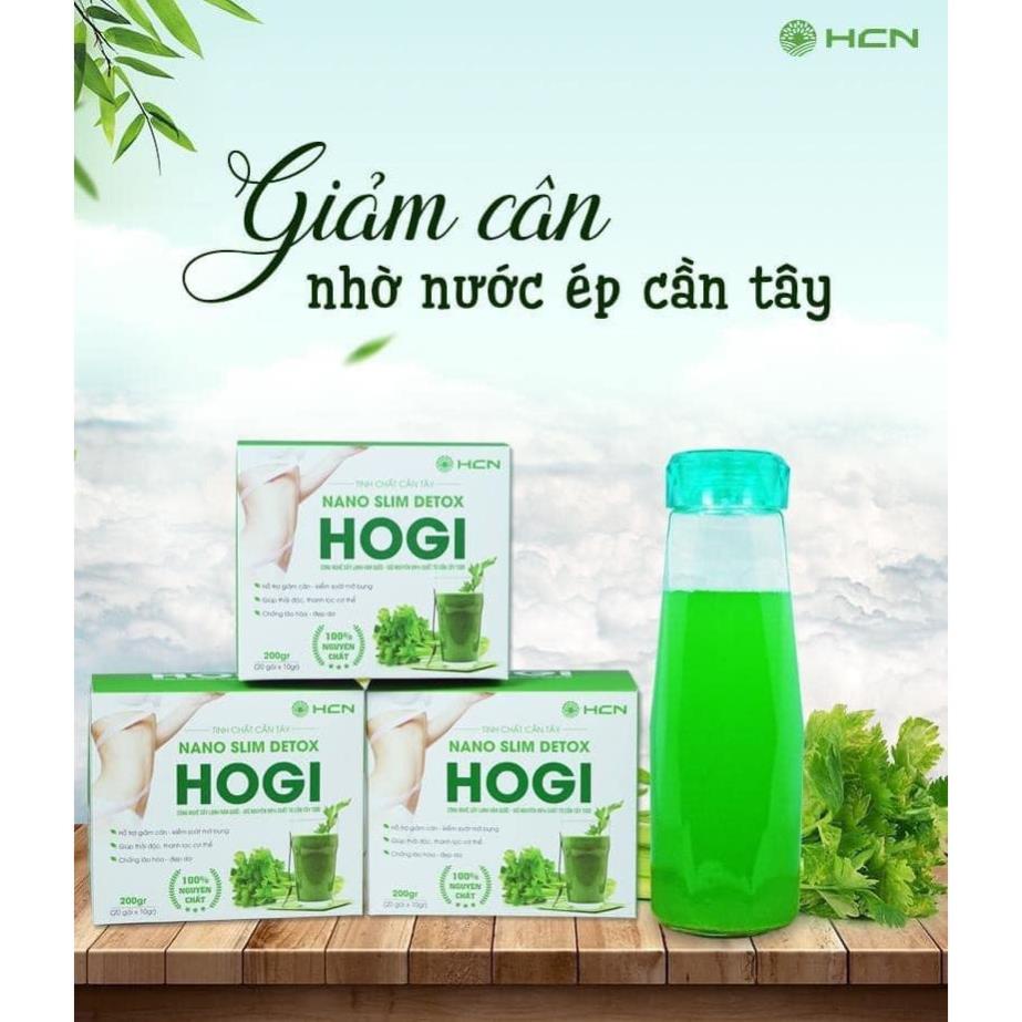 GIÁ GỐC TINH CHẤT CẦN TÂY NANO SLIM DETOX HOGI CHUẨN HÃNG, SIÊU NGON, SIÊU GIẢM CÂN , HỘP 20 GÓI