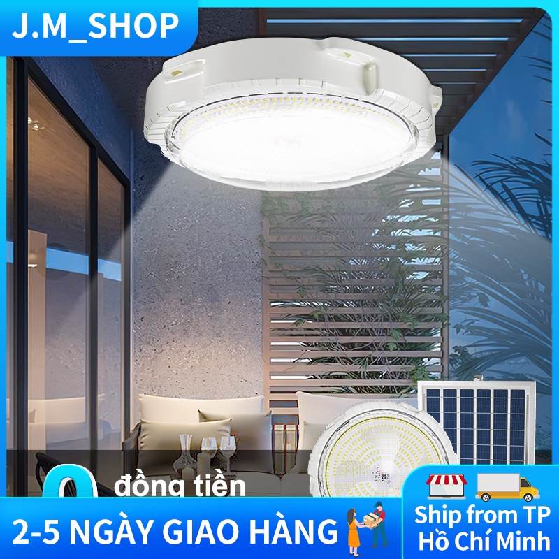 Ánh Sáng Trắng Với Điều Khiển Từ Xa Điều Chỉnh Độ Sáng Đèn ốp trần năng lượng mặt trời 200W