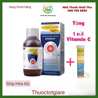 FitoBimbi Tussi Flux Junior - Siro Ho, cảm cúm / dùng cho trẻ từ 1 tuổi (Italy)