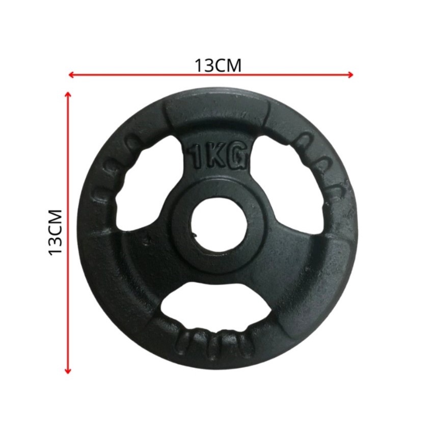 Tạ bánh gang tập gym 1kg phi 30mm , đĩa tạ sắt tập tay Loại 1 giá rẻ