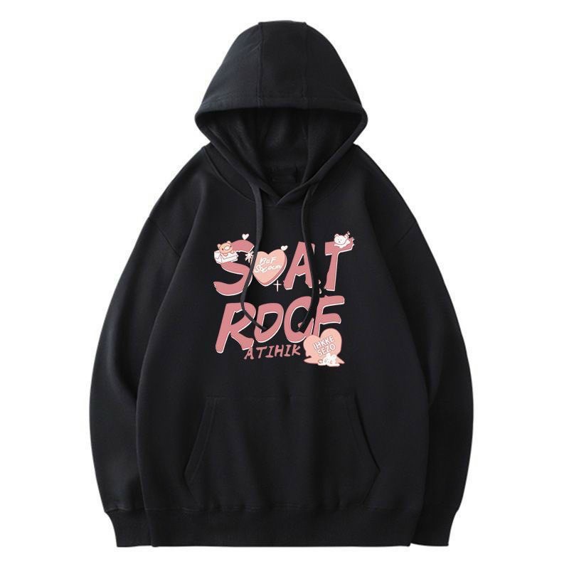 Áo Hoodie Nỉ Ngoại Túi To In Chữ Màu Hồng SOAT ROGE Unisex ĐEN/TRẮNG | BigBuy360 - bigbuy360.vn