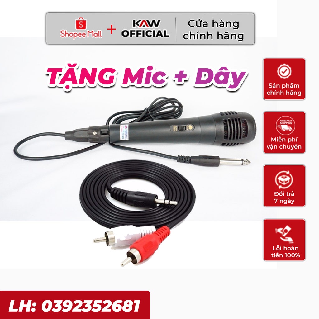 [ Tặng Mic ] Loa Karaoke Kèm Mic, Loa Nghe Nhạc Bluetooth A300/A18 Cao cấp chính hãng