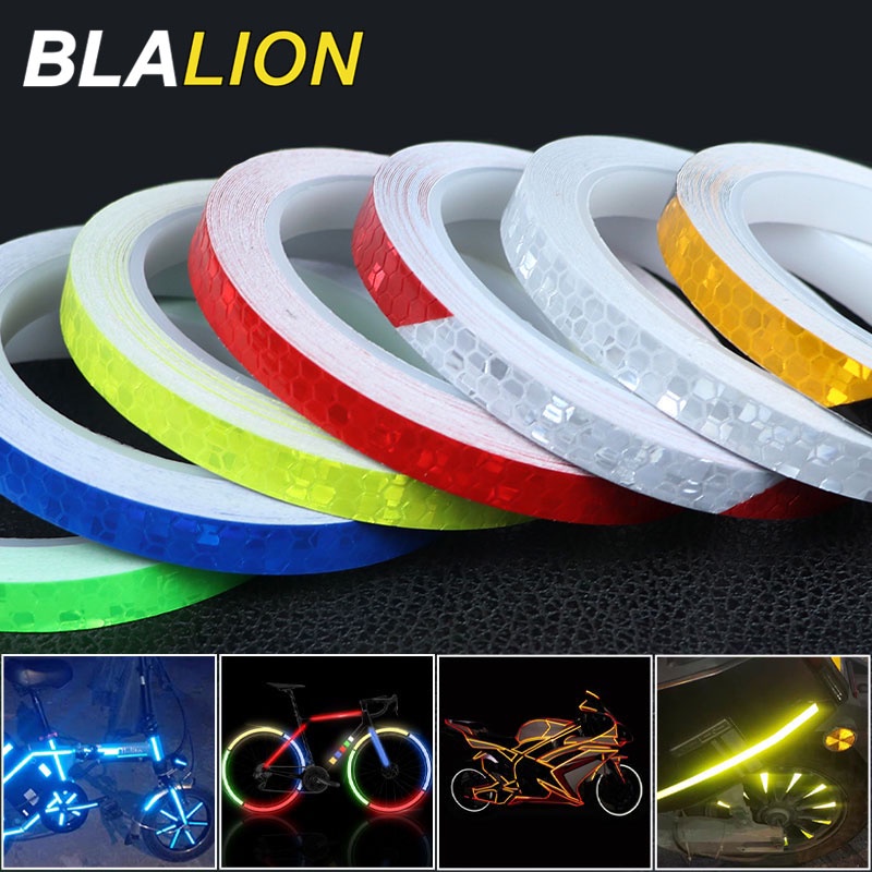 BLALION Cuộn nhãn dán trang trí xe máy màu sắc phản quang kích thước 8m