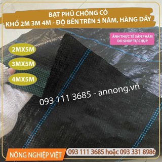 4m x 5m dài bạt diệt cỏ 120gr - bạt diệt cỏ ngăn xói mòn đất hiệu quả