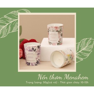 [HÀNG CHÍNH HÃNG] NẾN THƠM THIÊN NHIÊN XUẤT KHẨU MỸ, TINH DẦU CAO CẤP MENAHEM, GIÚP THƯ GIÃN, TẬP TRUNG, KHỬ MÙI