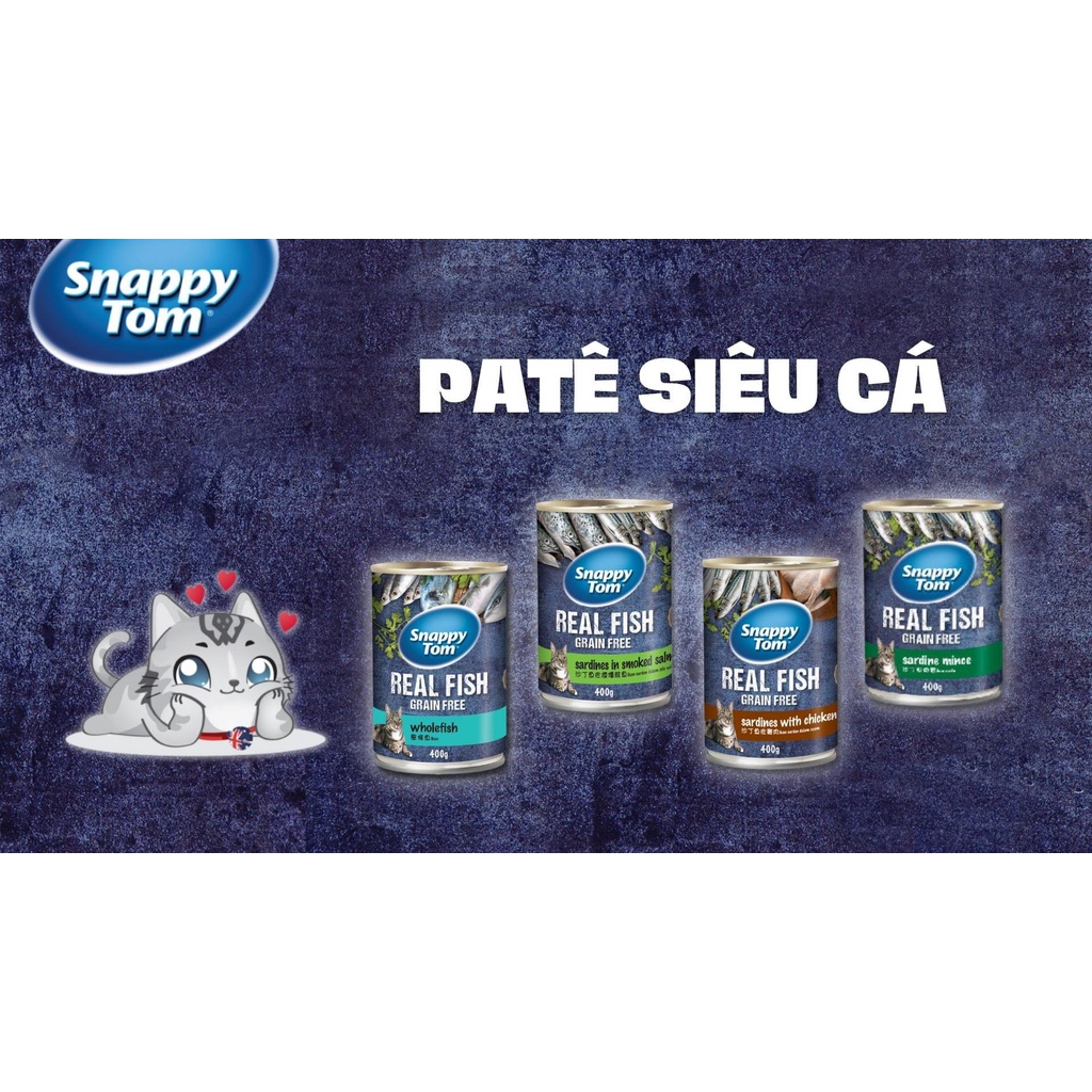 Pate Snappy Tom Cho Mèo - Lon 400gr