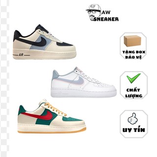 Giày Thể Thao Ni,ke A.ir Force One Xám Trắng Móc Đen - Af GC- Af Lv8 ,Giày Sneaker A.f1 Xám Mũi Đen- Af GC SC,lv8 Nam Nữ