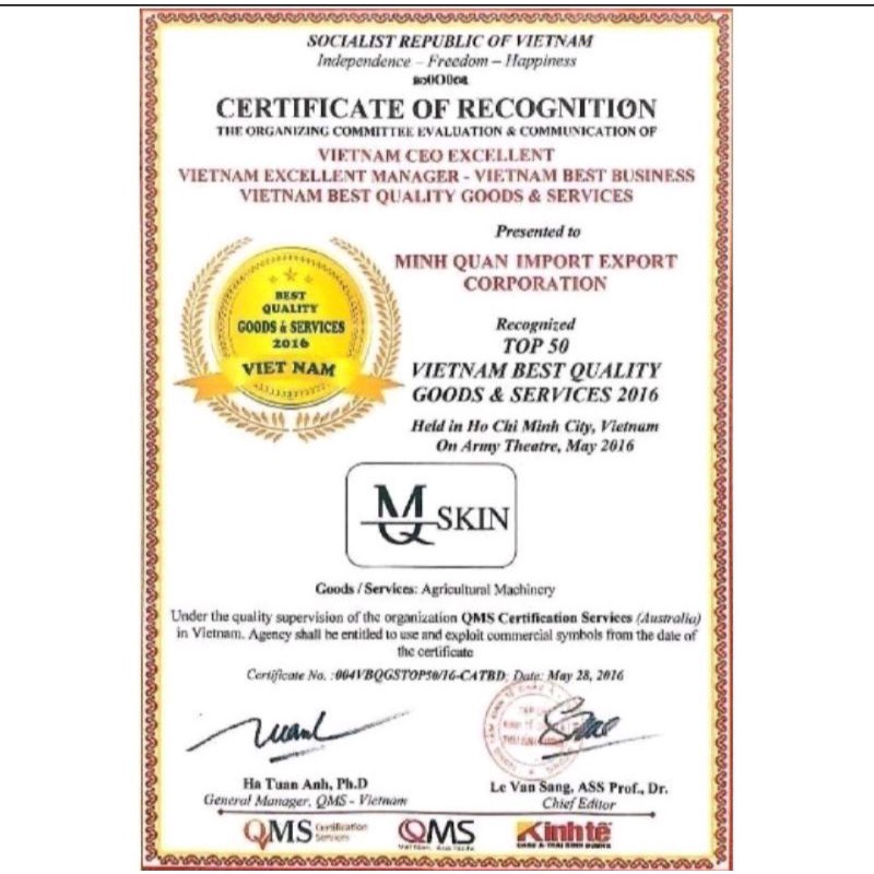 Kem Face Nhân Sâm Mq Skin Chính Hãng