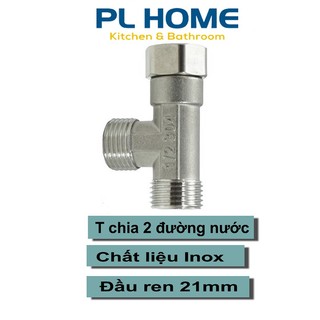 Van T cầu chia nước Inox chia 2 đường nước sử dụng cho các thiết bị vệ sinh