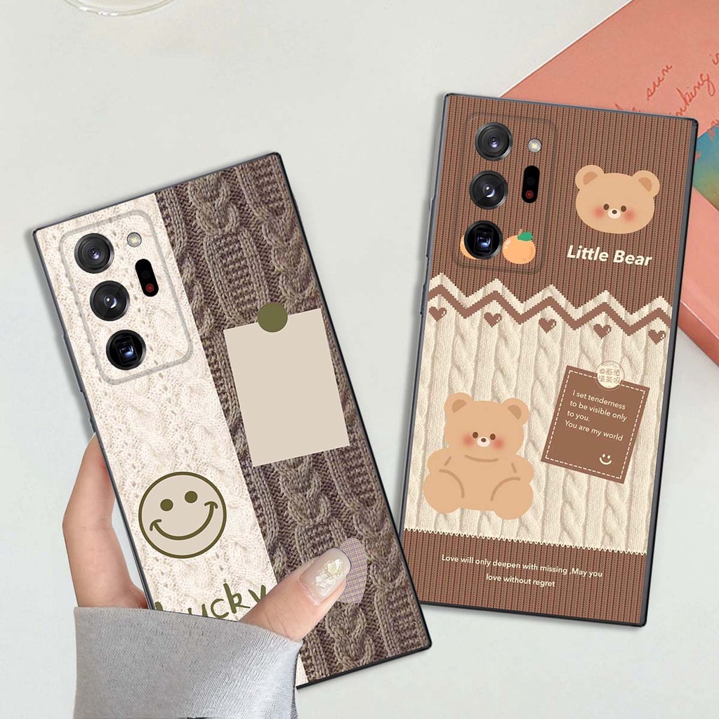 Ốp lưng Samsung Note 20 / 20 Plus / Note 20 Ultra in hình họa tiết len Lucky Bunny,Bear,Smile