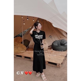 SET ÁO VÁY ĐUÔI CÁ QC ( ảnh thật mẫu mặc)
