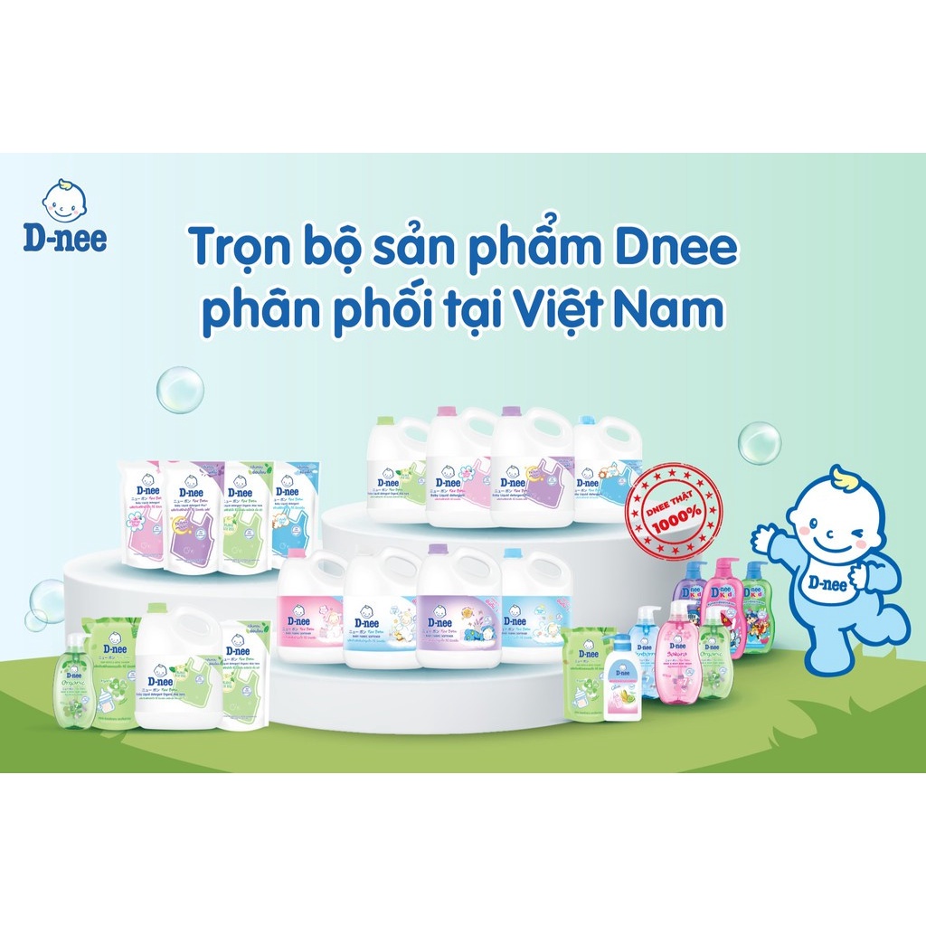 Nước giặt Dnee Thái Lan bịch 1400ml cho bé - Nước Giặt Xả Cho Trẻ Em an toàn