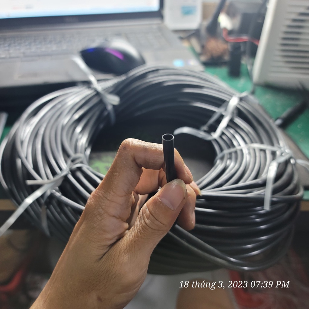 ỐNG NHỰA 5MM LUỒN DÂY ĐIỆN XE MÁY