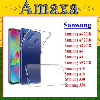 Ốp dẻo trong Samsung A6 2018/ A6+/ A7 2018/ A8/ A8+/A9 2018/ A10/ A20/A30/A50/A50s chống sốc,không ố vàng Amaxa