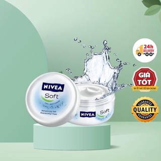 Kem dưỡng Nivea Soft, dưỡng ẩm, làm sáng mịn da, hàng nội địa Đức