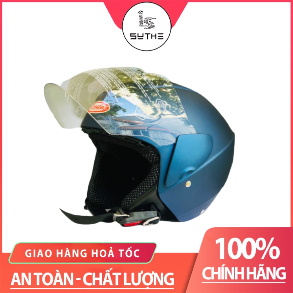 Mũ Bảo Hiểm Andes 3/4 Đầu Có Kính 202 - 3S202D Hàng Chính Hãng
