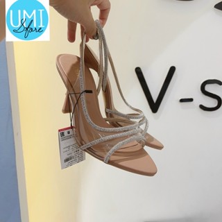  Giaỳ Guốc Zara Quai Trong đá Gót nhọn 7p Mềm Êm Fullbox Hãng Cao Cấp. 