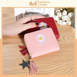 Ví Ngắn Hoa Cúc Cầm Tay FOREVER YOUNG - Phong Cách Hàn Quốc