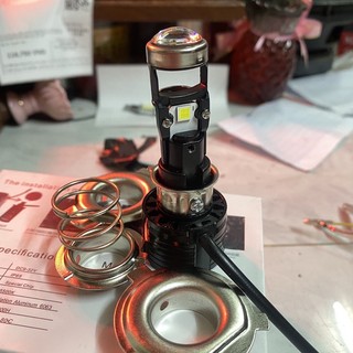 đèn bi cầu HJG08 chân M5 và H4 sáng 35w( đọc kỹ mô tả sp)