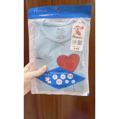 Bộ cộc tay Avaler vải sợi tre mềm mát cho bé trai bé gái